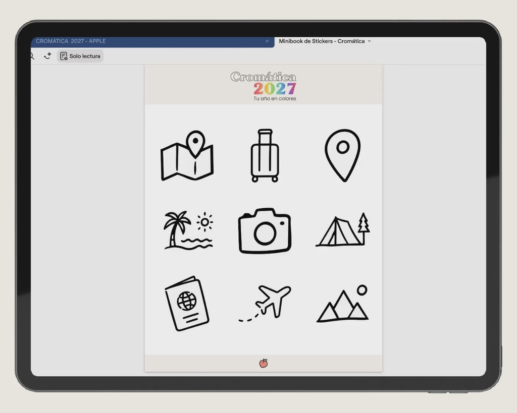 Bundle Monocromática 2027 + Minibook Stickers