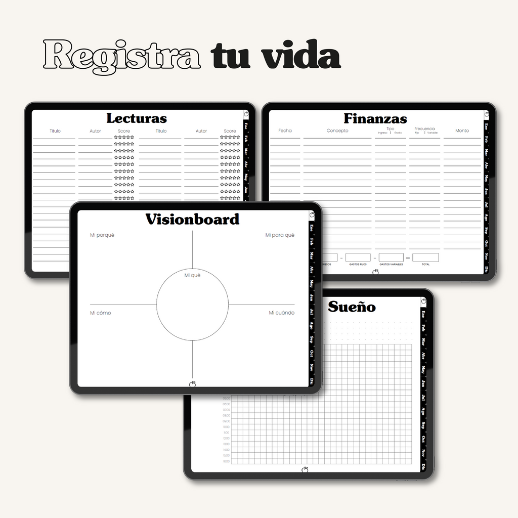 Agenda Digital Monocromática 2027 🖤