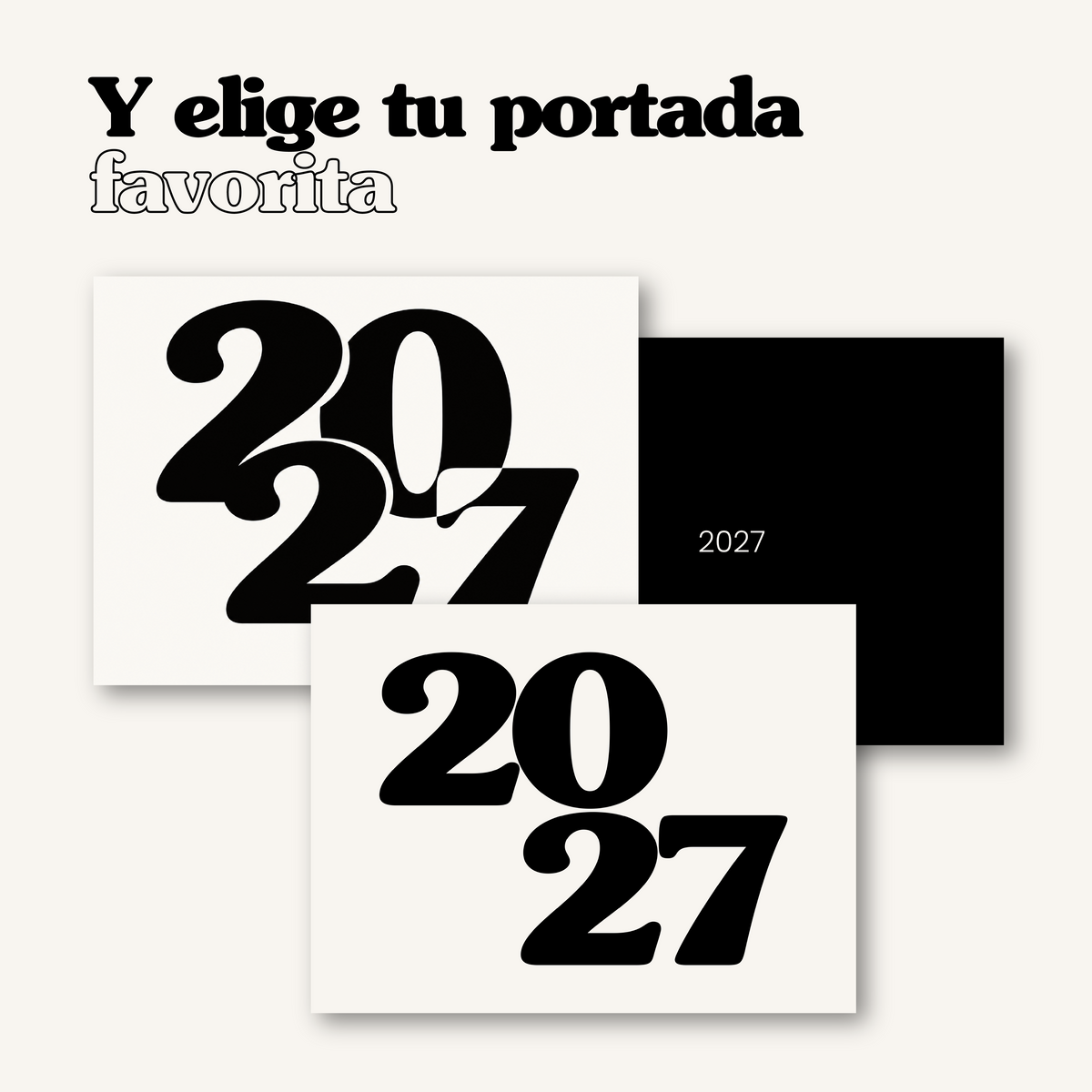 Agenda Digital Monocromática 2027 🖤